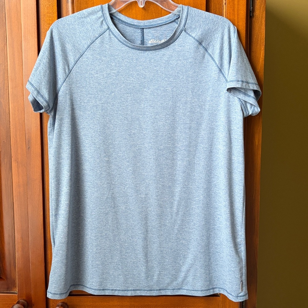 Pale Blue Ladies Eddie Bauer Athletic Shirt